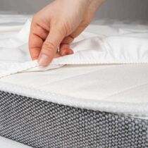 Cearsaf cu elastic JERSEY alb 120x60 cm Eucalyptus MDJ-001