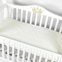 Cearșaf de pat pe elastic PernaMea Ivory, 120x60 cm