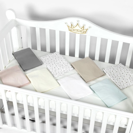 Cearșaf de pat pe elastic PernaMea Stele Maro, 120x60 cm