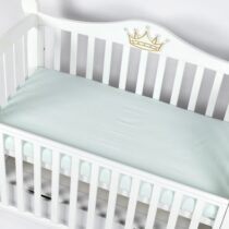 Cearșaf de pat pe elastic PernaMea Turcoaz, 120x60 cm