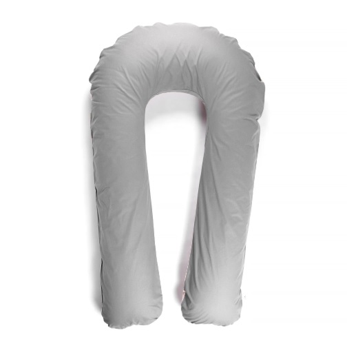 Față de pernă pentru gravide U PernaMea Gri Roz