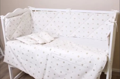 Комплект в кроватку 8 предметов PernaMea Coroniță Maro (PM.102145/1)