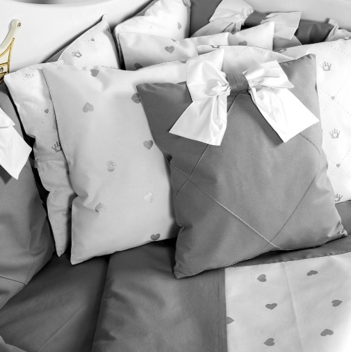 Lenjerie de patut 8 piese PernaMea Perne Gri