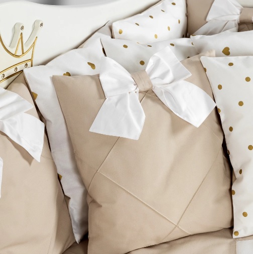 Lenjerie de patut 8 piese PernaMea Perne Maro