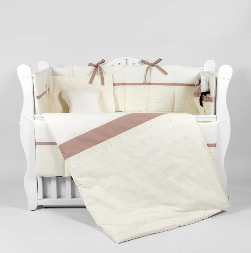 Комплект в кроватку 8 предметов PernaMea Renaissance Buline Ivory (PM.101641/6)