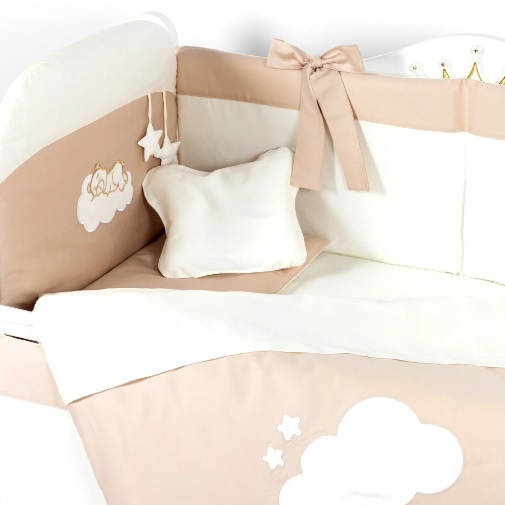 Lenjerie de patut 8 piese PernaMea Satin Urs Maro