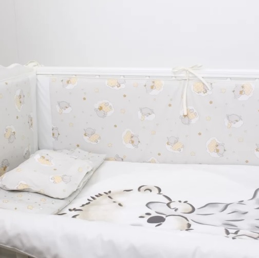 Комплект в кроватку 8 предметов PernaMea Teddy Love Grey (PM.100262/11)