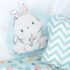 Lenjerie de pătuț PernaMea Baby Little Bunny (8 piese), 120x60 cm