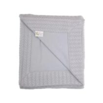Păturică tricotată PernaMea Gri
