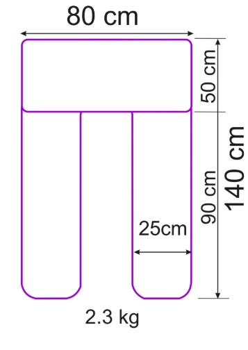 Pernă pentru gravide PernaMea forma-T cu față de pernă, 140 cm