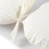 Pernă pentru gravide PernaMea forma-V cu față de pernă Bulina Ivory, 135 cm