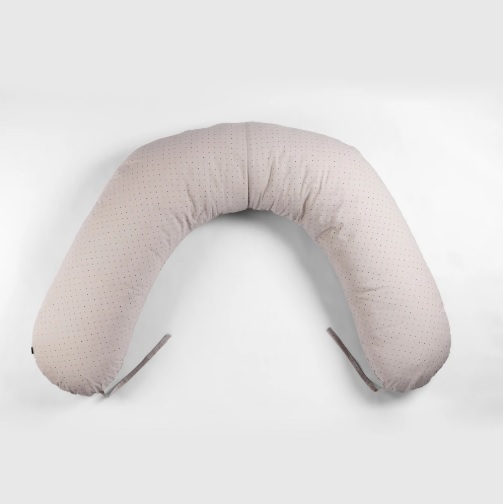 Pernă pentru gravide PernaMea forma-V cu față de pernă Bulina Mov, 135 cm