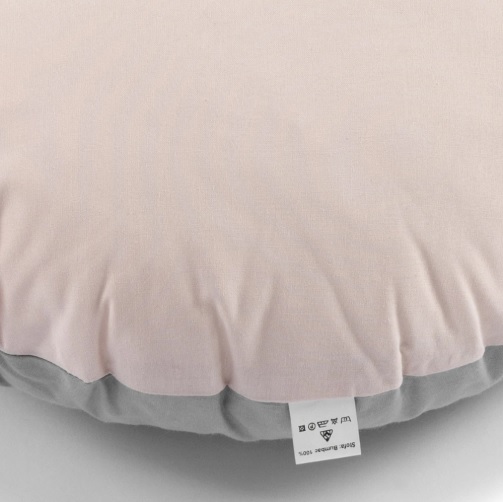 Pernă pentru gravide PernaMea forma-V cu față de pernă Gri-Roz, 135 cm