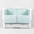 Apărătoare pătuț PernaMea Baby Zoo Turcoaz (6 piese), 120x60 cm