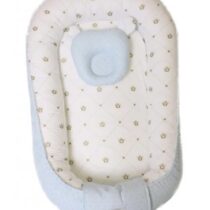 Babynest pentru bebeluș PernaMea Buline Albastre