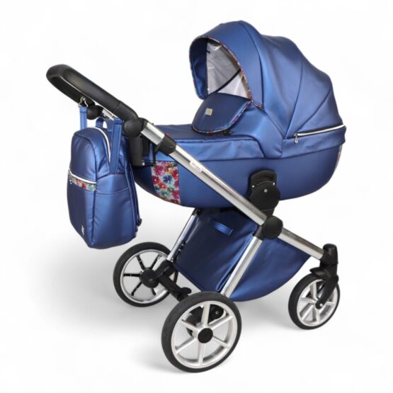 Carucior 2 in 1 Sojan Azurro (2010509) Albastru+Flori