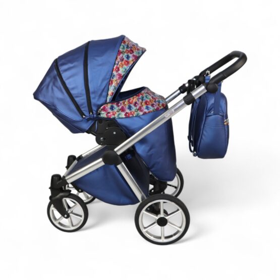 Carucior 2 in 1 Sojan Azurro (2010509) Albastru+Flori
