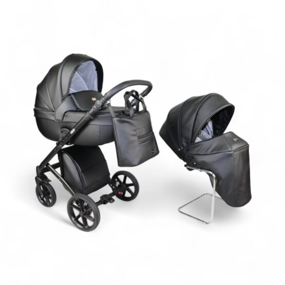 Carucior 2in1 Sojan Accord Piele (2010603) Negru
