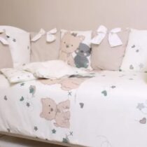 Lenjerie de patut 8 piese PernaMea Perne Lovely Puppy