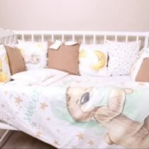 Lenjerie de pătuț 8 piese PernaMea Premium Ursuleț