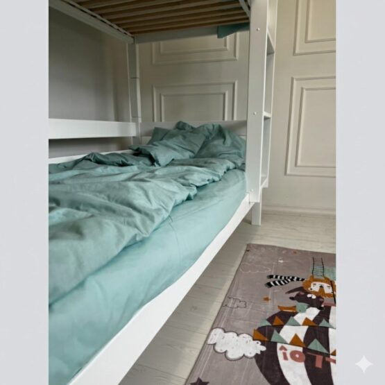 Pat suprapus Goydalka TOKYO fără sertar (1B99-1) Alb 190x80cm NEW