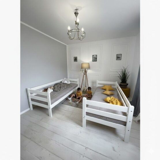 Pat suprapus Goydalka TOKYO fără sertar (1B99-1) Alb 190x80cm NEW