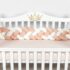 Apărătoare pătuț PernaMea Cosiță Pudra (1 piesă), 120x20 cm