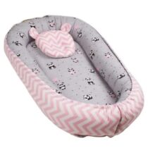 Babynest pentru bebeluș PernaMea Baby Panda Roz