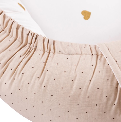 Babynest pentru bebeluș PernaMea Buline Maro