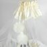 Baldachin PernaMea Premium Pompom cu manjeta Ivory