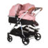 Carucior pentru gemeni Chipolino Duo Smart KBDS02405FL Flamingo (AA2012283)