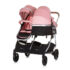 Carucior pentru gemeni Chipolino Duo Smart KBDS02405FL Flamingo (AA2012283)