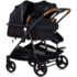 Chipolino Carucior pentru gemeni Duo Smart KBDS02501BB Blackberry (AA2026548)