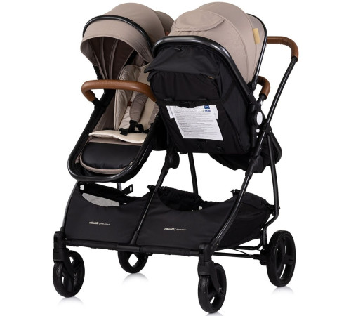 Chipolino Carucior pentru gemeni Duo Smart KBDS02503TR Tiramisu (AA2026550)