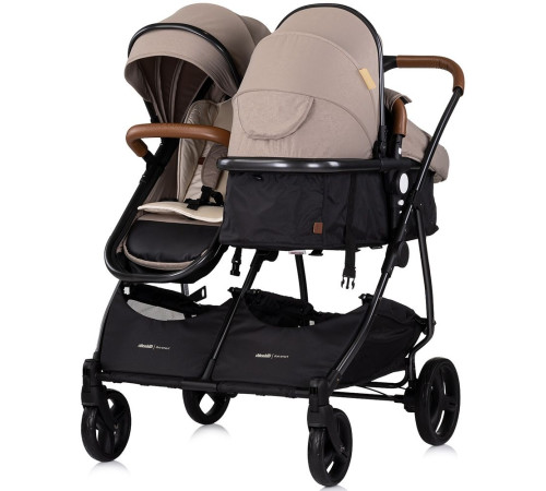 Chipolino Carucior pentru gemeni Duo Smart KBDS02503TR Tiramisu (AA2026550)
