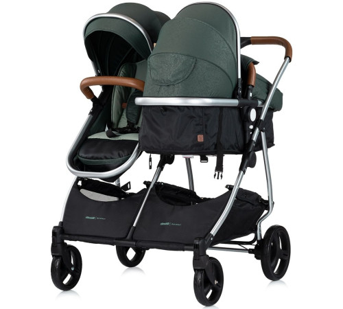 Chipolino Carucior pentru gemeni Duo Smart KBDS02504BA Basil (AA2026551)