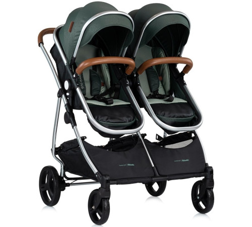 Chipolino Carucior pentru gemeni Duo Smart KBDS02504BA Basil (AA2026551)