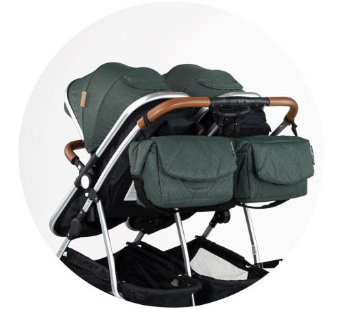 Chipolino Carucior pentru gemeni Duo Smart KBDS02504BA Basil (AA2026551)