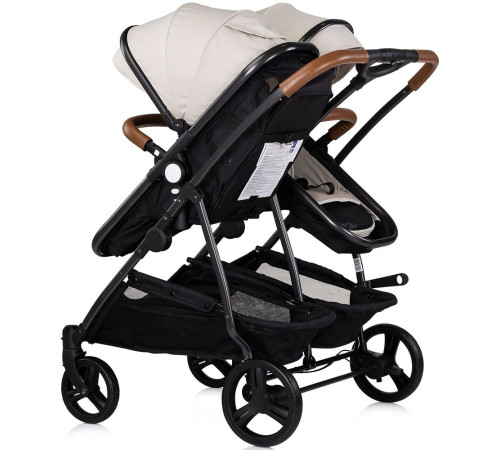 Chipolino Carucior pentru gemeni Duo Smart KBDS02505BI Biscotta (AA2026552)
