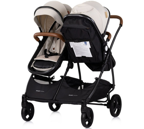 Chipolino Carucior pentru gemeni Duo Smart KBDS02505BI Biscotta (AA2026552)