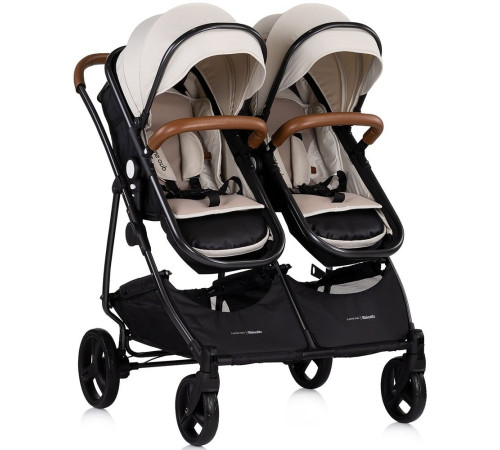 Chipolino Carucior pentru gemeni Duo Smart KBDS02505BI Biscotta (AA2026552)