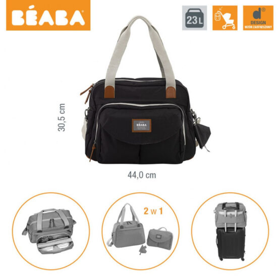 Geanta de infasat Beaba Geneva II Neagra New Color B940223