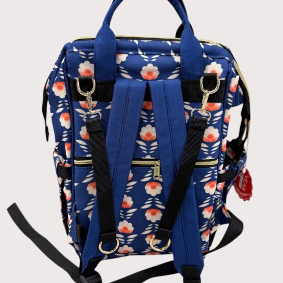 Ghiozdan albastru flori M&Y Collection