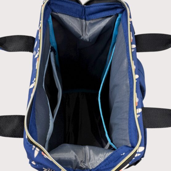 Ghiozdan albastru flori M&Y Collection