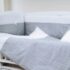Lenjerie de patut 8 piese PernaMea Elegance Buline Gri