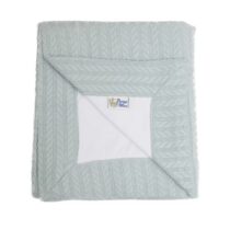 Păturică tricotată PernaMea Turcoaz