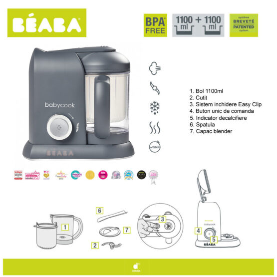 Robot Beaba Babycook Solo Dark Grey B912794