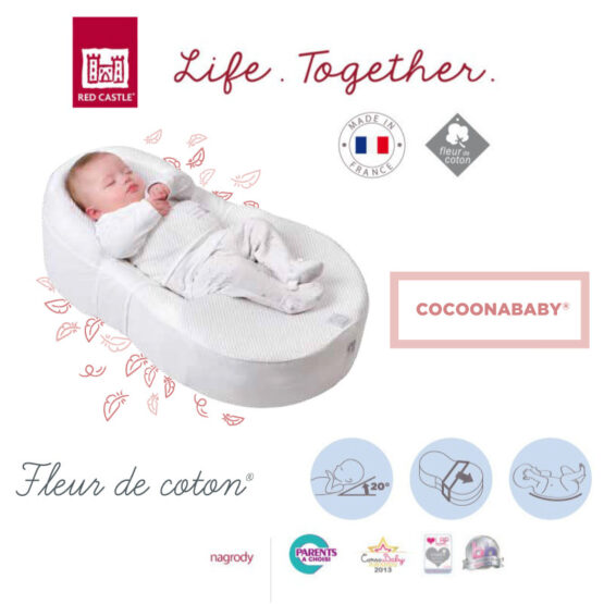 Saltea Fiziologica pentru bebelusi Beaba Cocoonababy, Alb RC0445181