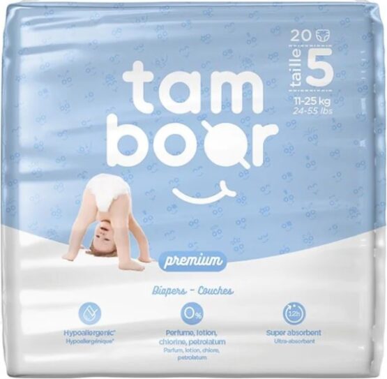 Подгузники Tamboor Premium Junior, размер 5 (11-25 кг), 20 шт.