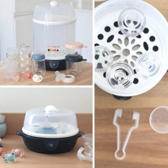 Sterilizator electric 2 in 1 Beaba Steril Express Night Blue